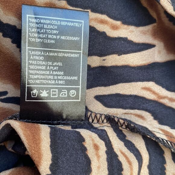 BB Dakota by Steve Madden Zebra Print Maxi Dress - Black and Brown - Picture 13 of 16